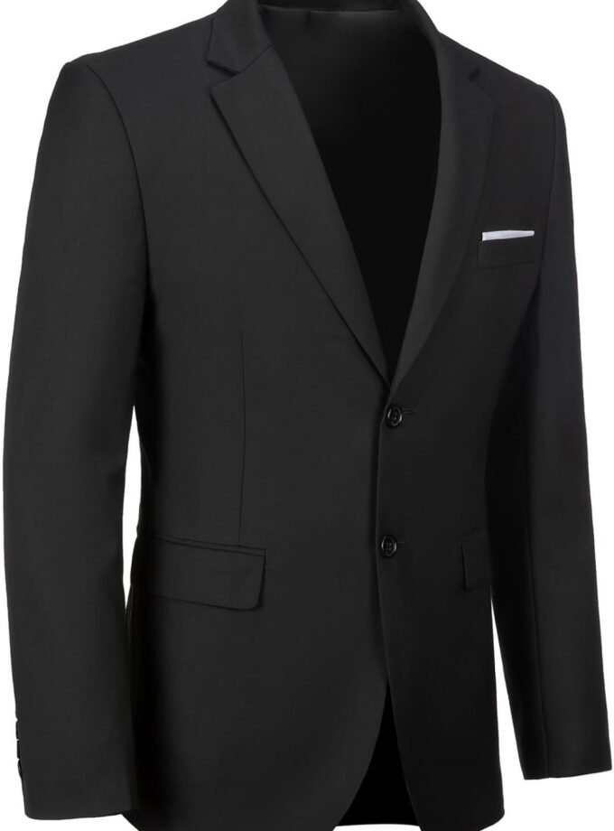 Mens Blazer Sports Coat Slim Fit 2 Button Solid Men's Casual Suit Blazer Jackets