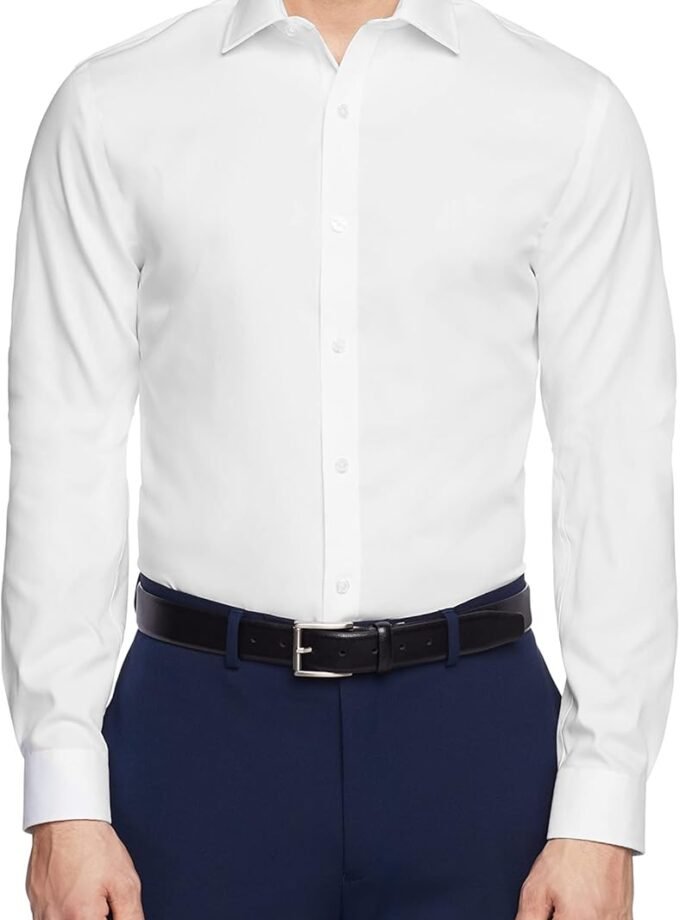 Men's Dress Shirt Slim Fit Non Iron Solid