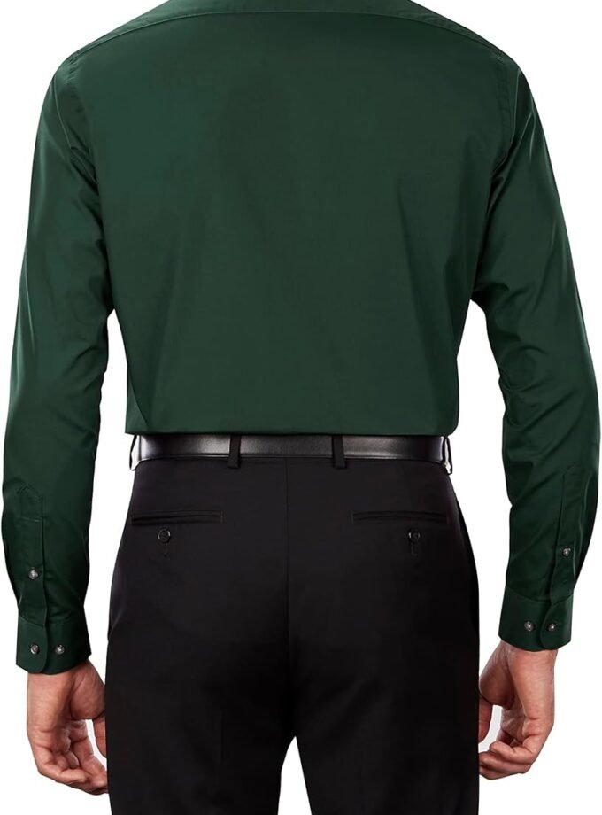 Men's Dress Shirt Regular Fit Poplin Solid