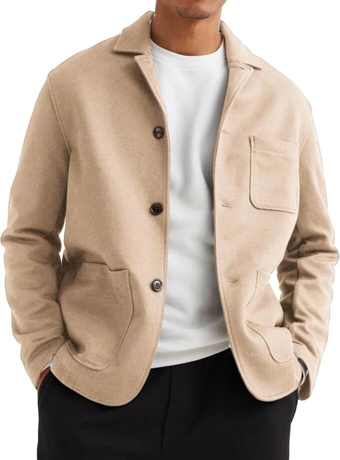 Men's Casual Sport Coat Jacket Regular Fit Lightweight Suit Jacket for Men