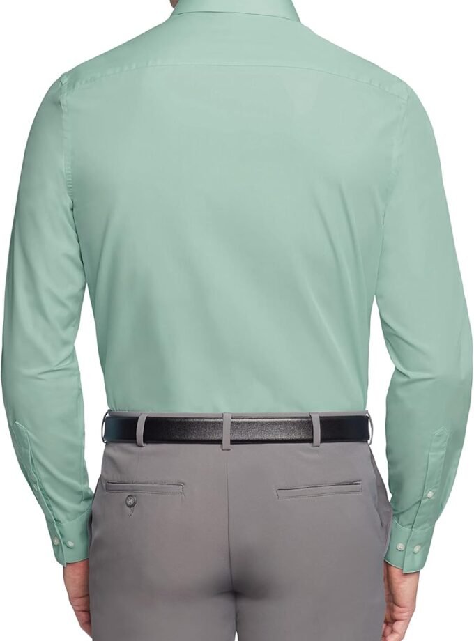 Men's Dress Shirt Regular Fit Poplin Solid