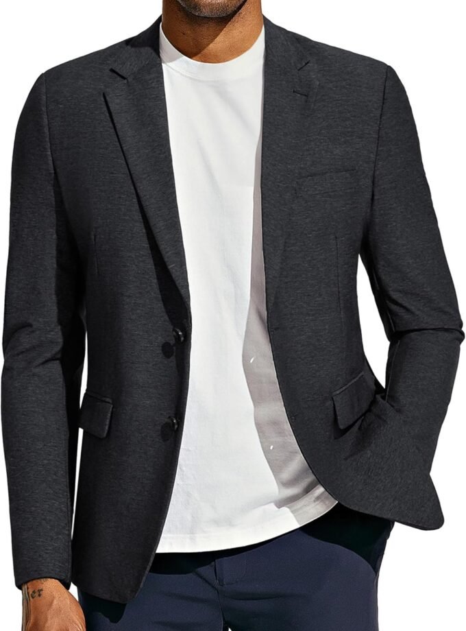 Men's Casual Blazer Suit Jackets Wrinke Free Lightweight Stretch Sport Coats