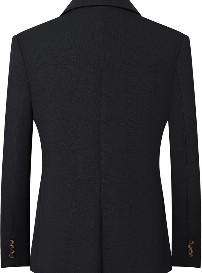 Knit Blazer Men Business One Button Suit Jacket Regular fit Casual Sport Coat Mens Blazer