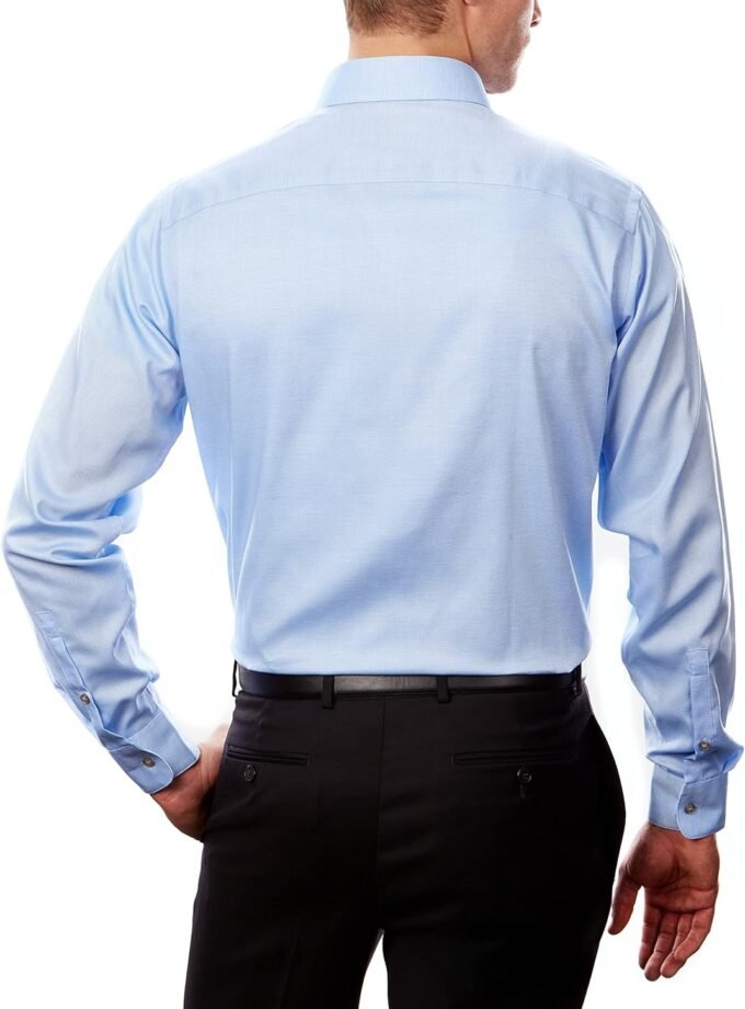 Men's Dress Shirt Regular Fit Non Iron Stretch Solid