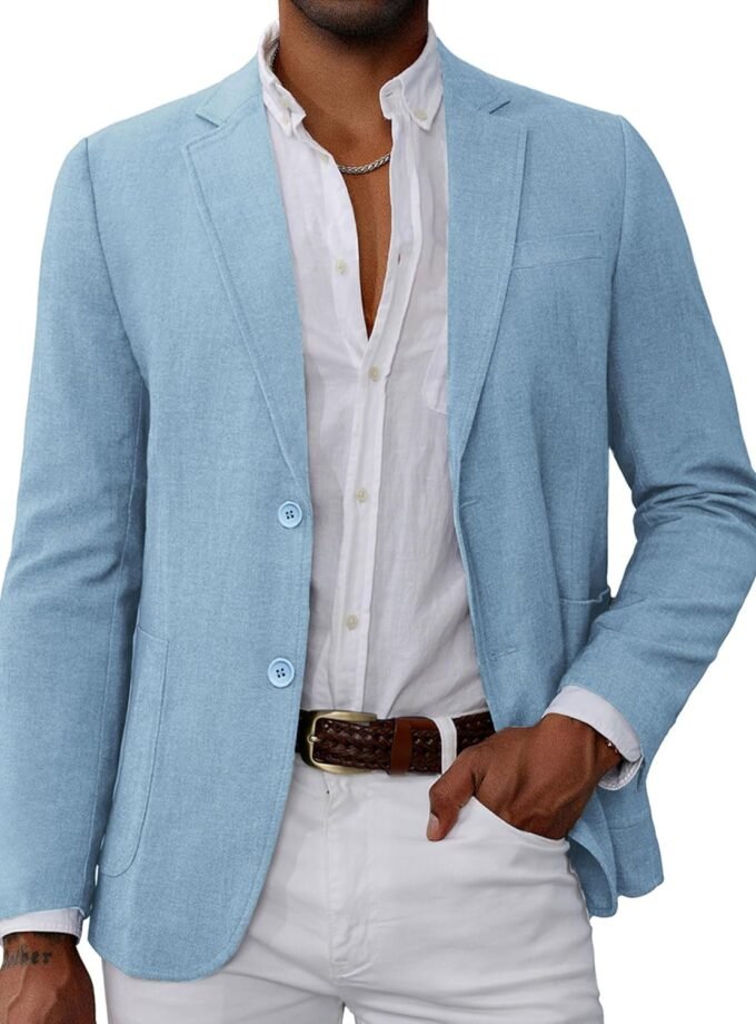 Men's Casual Blazer Suit Jackets 2 Button Lightweight Sport Coats