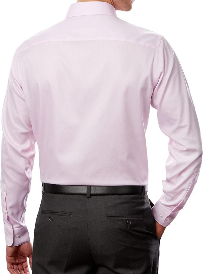 Men's Dress Shirt Regular Fit Non Iron Stretch Solid